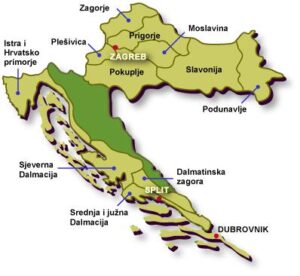 wijnregios Kroatië